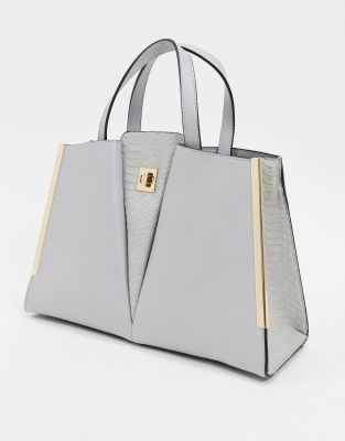 pale grey handbag