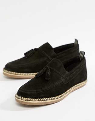 black suede espadrilles