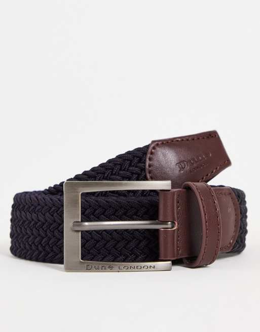 Dune - Geweven riem in marineblauw