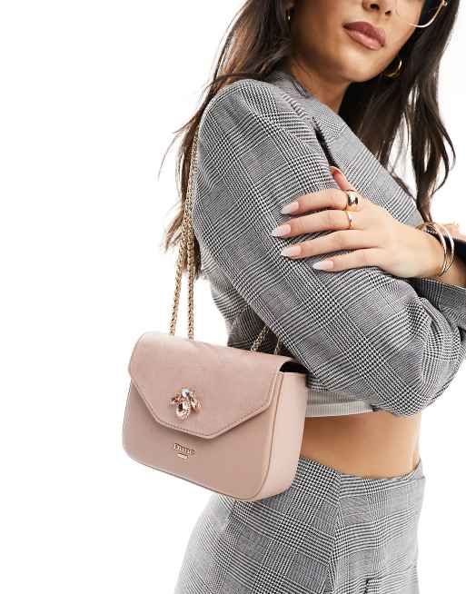 Dune - Gråbrun og blød crossbody-taske