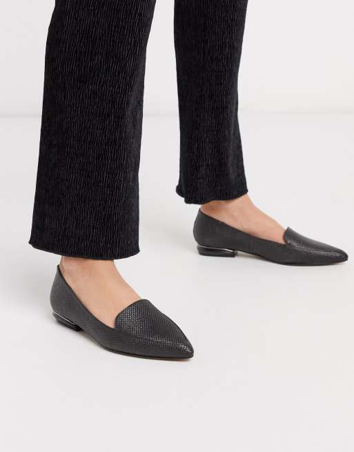 Dune hot sale black flats