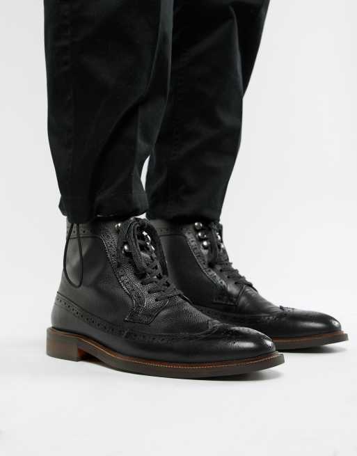 Dune black boots clearance mens