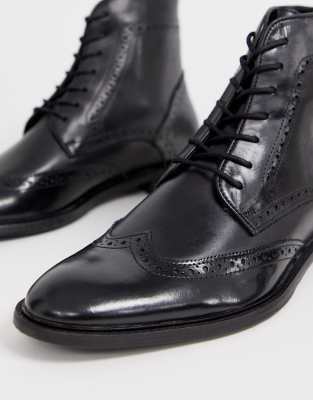 dune lace up brogue boots