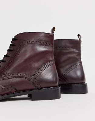 dune burgundy boots