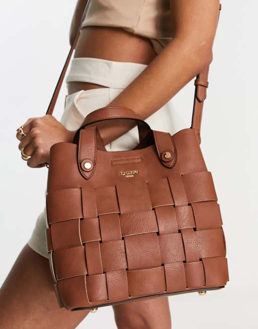 Dune large weave grab bag in tan