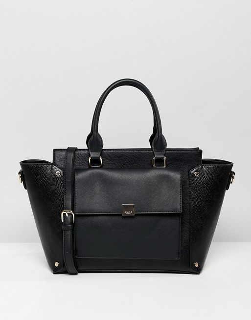 Dune Large Winged Tote Bag With Front Pocket Detail | ASOS