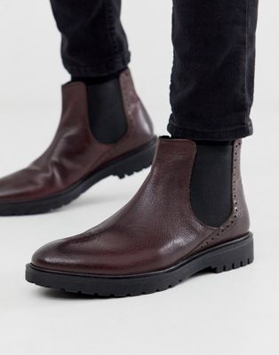 dune leather chelsea boots