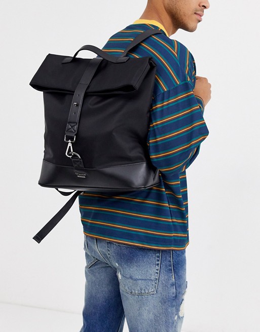 Dune Lewis backpack in black nylon