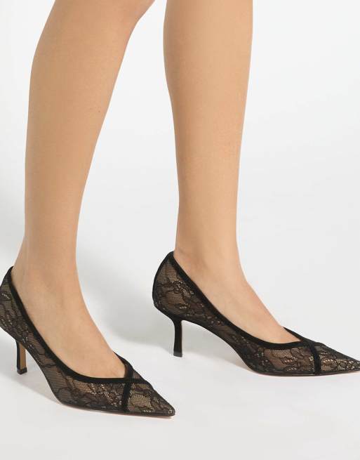 Dune London Ascend court shoes in black, 3 of 4