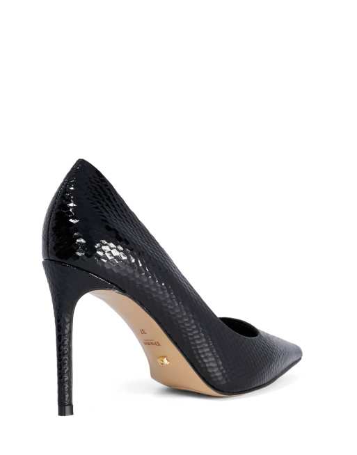 Dune London Assured court shoes in black, 2 of 4
