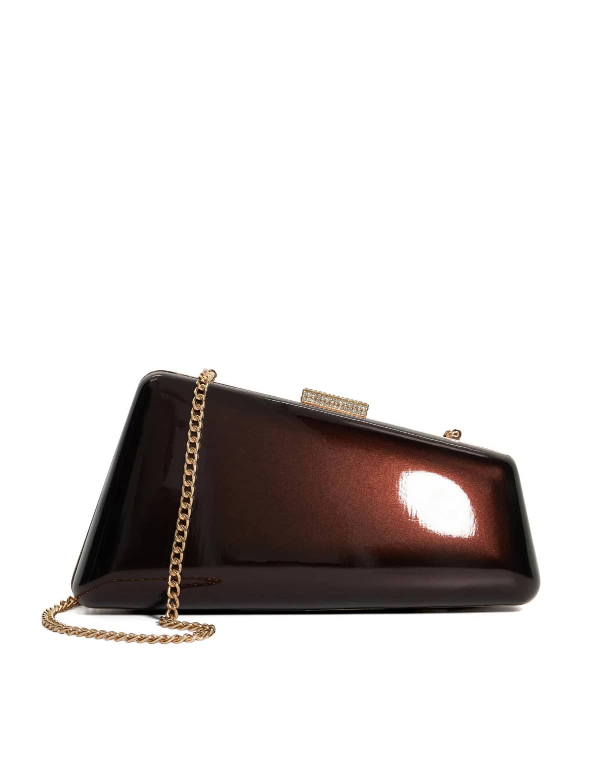 Dune London Balancing clutch in brown