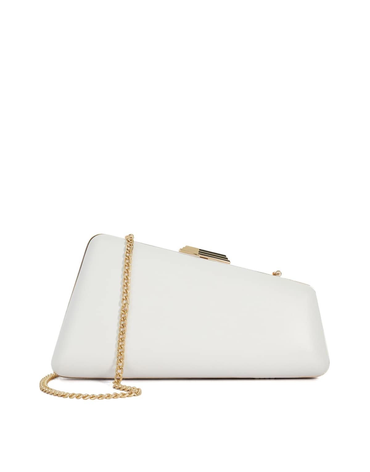Dune London Balancing clutch in white