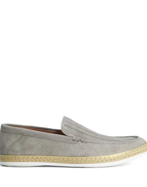 Dune London Barnies espadrilles in sage suede - view 1