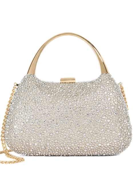 Dune London Beamings clutch bag in gold - view 1