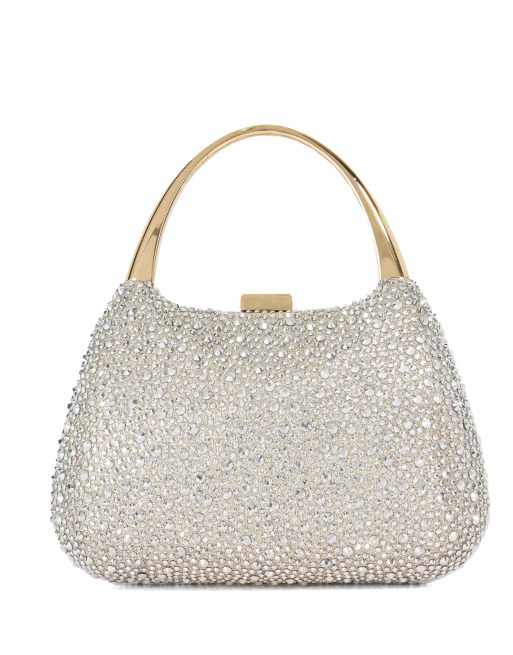 Dune London Beamings clutch bag in gold, 3 of 5