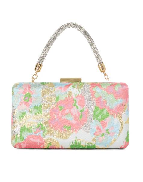 Dune London Beaut clutch bag in pink - view 1
