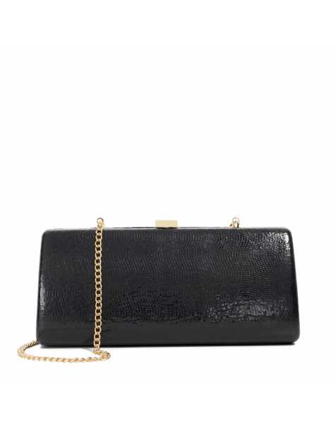 Dune London Belinda clutch bag in black - view 1
