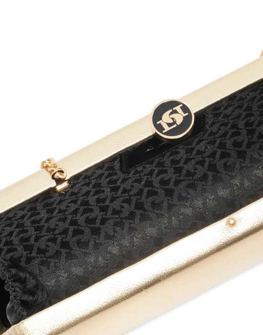 Dune London Belinda clutch bag in gold, 2 of 4