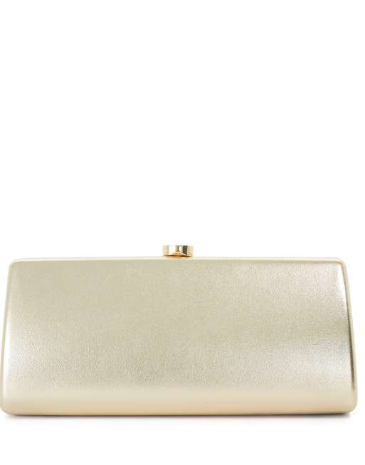 Dune London Belinda clutch bag in gold, 4 of 4