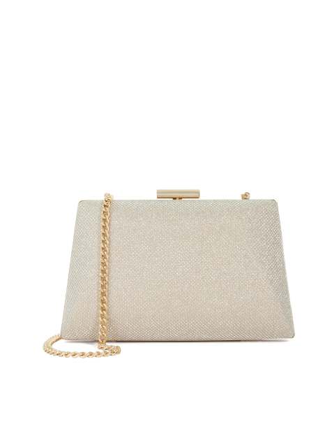 Dune London Bellaria clutch bag in gold - view 1