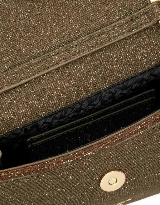 Dune London Bellini clutch bag in bronze, 2 of 4
