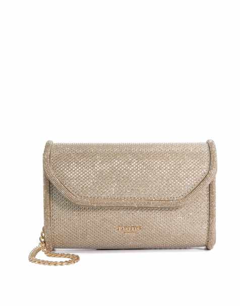 Dune London Bellini clutch bag in gold - view 1