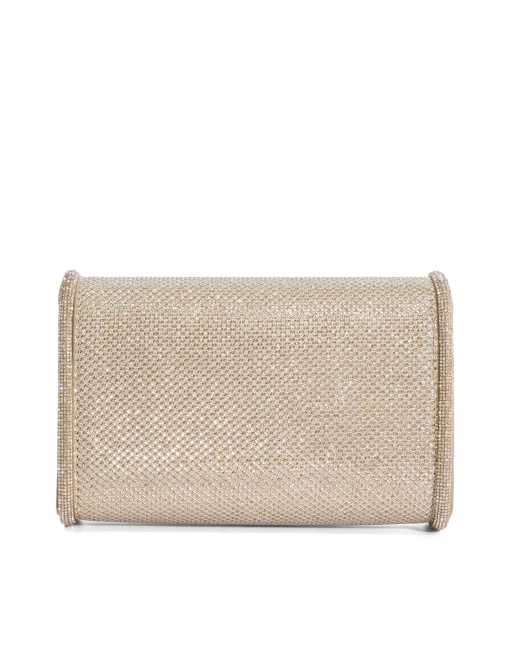Dune London Bellini clutch bag in gold, 3 of 4