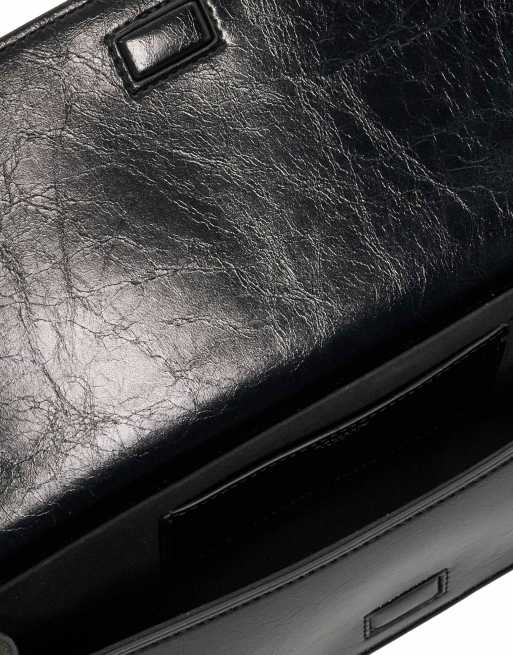 Dune London Bemuse clutch bag in black, 2 of 4
