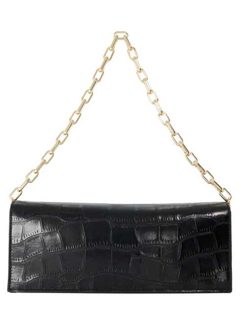 Dune London Bemuse clutch bag in black, 3 of 4