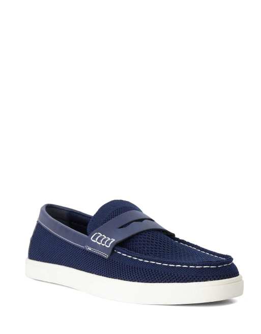 Dune London Benzy loafers in navy, 4 of 4