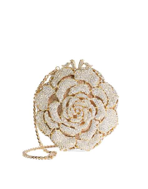 Dune London Bling clutch bag in gold - view 1