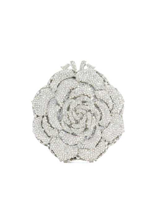 Dune London Bling clutch bag in silver, 3 of 4