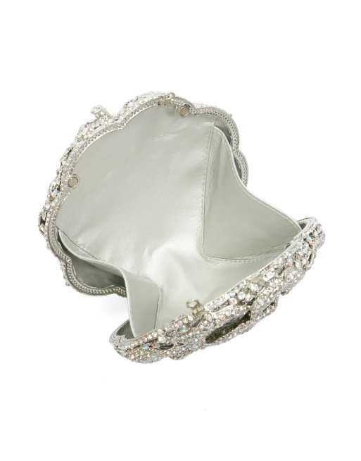 Dune London Bling clutch bag in silver, 4 of 4