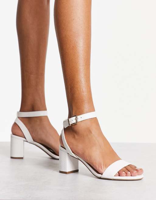 White on sale block sandals