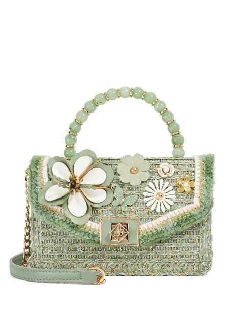 Dune London Blooms grab bag in green - view 1