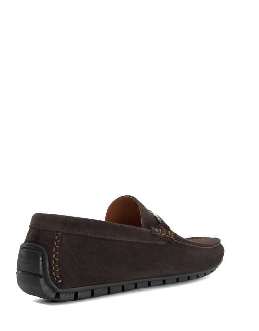 Dune London Brackon moccasins in brown, 3 of 4