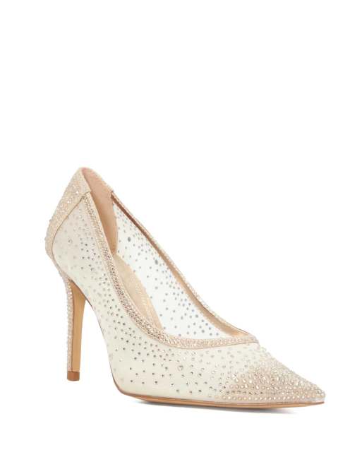Dune London Brightest court shoes in gold, 2 of 4