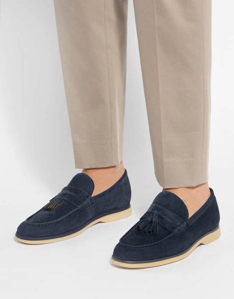 Dune London Broddi loafers in navy - view 1