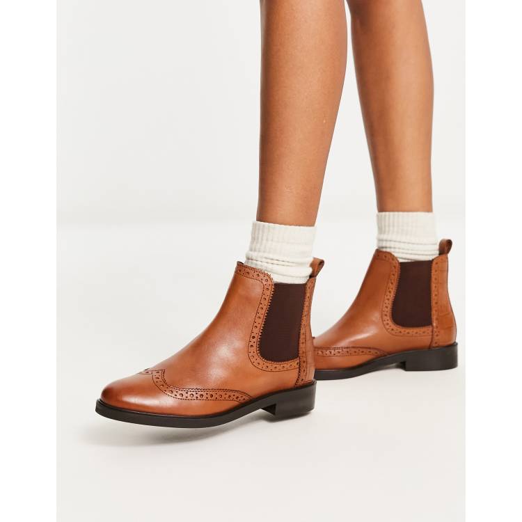 Dune brown shop boots women's