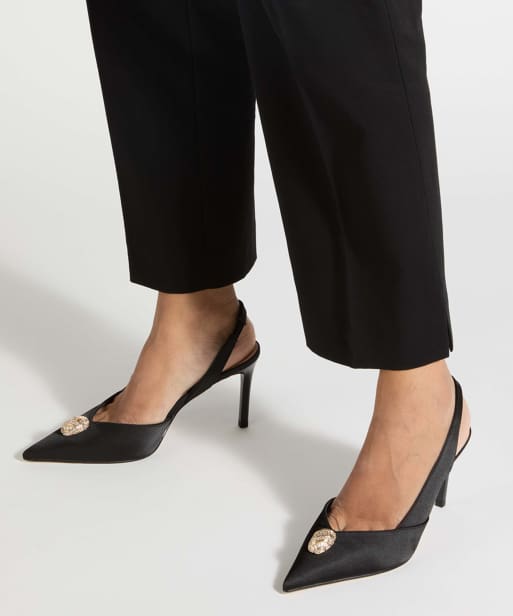Dune London Camara court shoes in black, 3 of 4