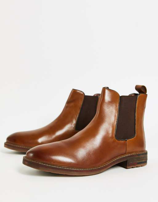 Dune chelsea 2025 boots tan