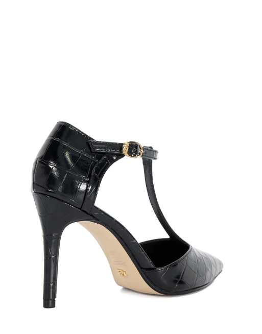 Dune London Castered court shoes in black, 2 of 4