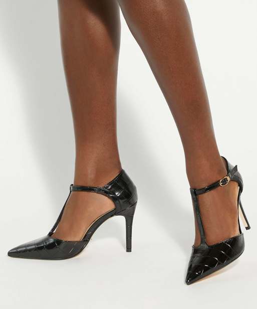 Dune London Castered court shoes in black, 3 of 4