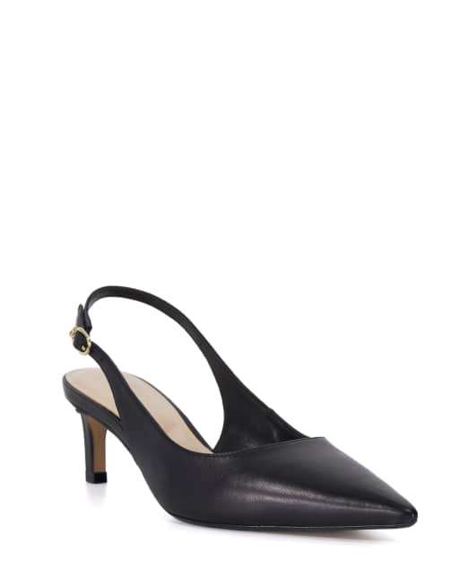 Dune London Celinna slingback heels in black