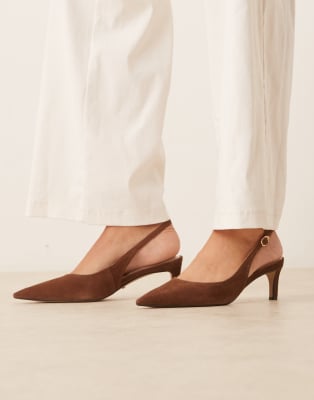  Celinna slingback heels in chestnut
