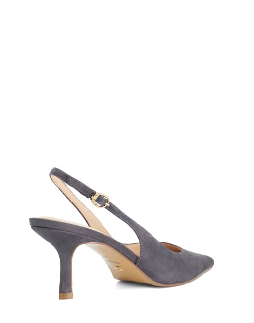 Dune London Celise slingbacks in grey, 2 of 3