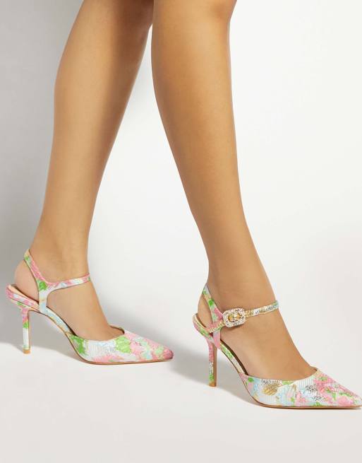 Dune London Channel court shoes in multi, 3 of 4