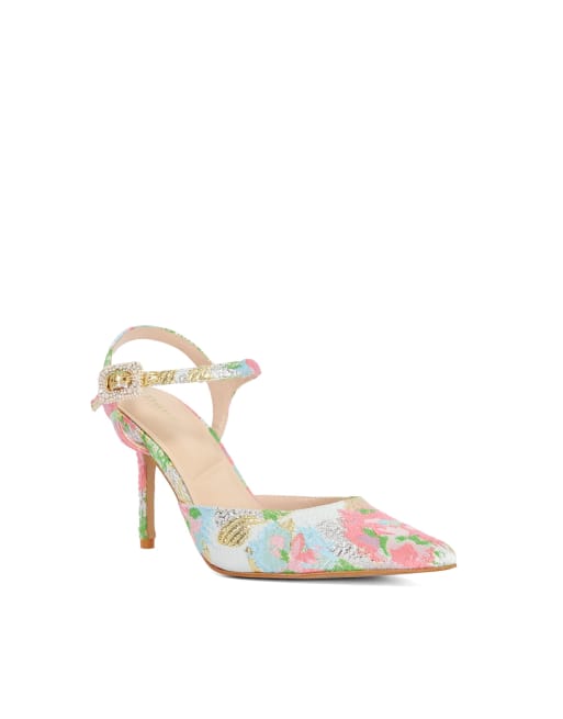 Dune London Channel court shoes in multi, 4 of 4