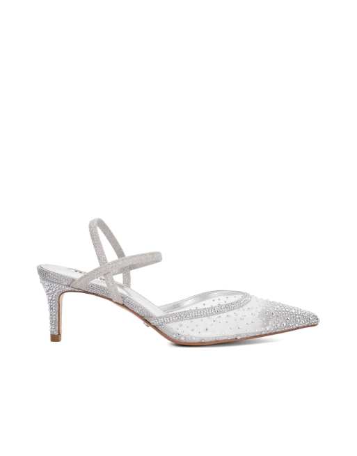 Dune London Charismatic heels in silver