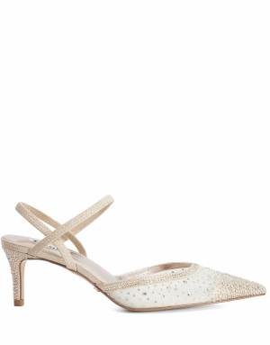 Dune London Charismatic slingbacks in gold